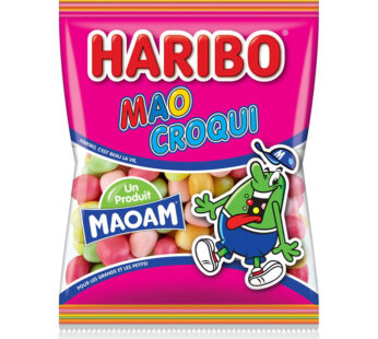 HARIBO Maoam MaoCroqui Bonbons dragéifiés aromatisés aux fruits 250g