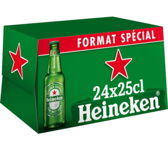 HEINEKEN – Bière blonde 24 x 25 cl
