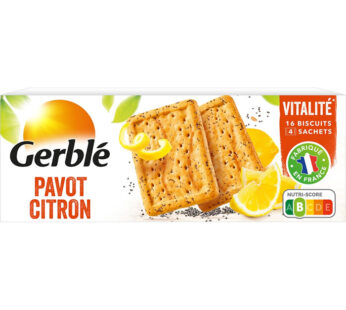 GERBLE Biscuits pavot et citron 200g