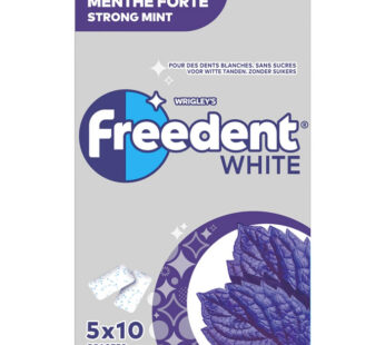 FREEDENT White Chewing-gum menthe forte 5x14g