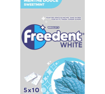 FREEDENT White Chewing-gum menthe douce 5x14g