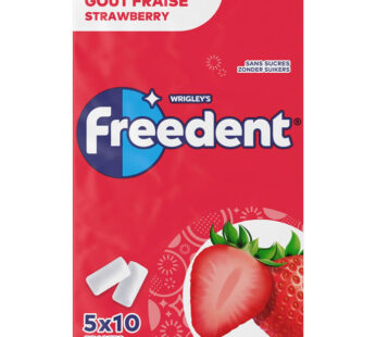 FREEDENT Chewing-gum à la fraise 5x14g