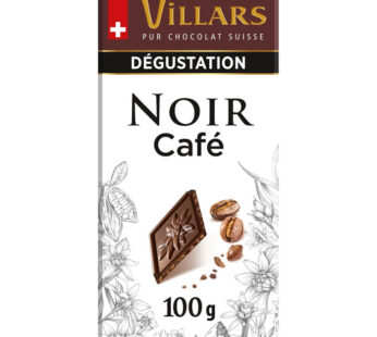 VILLARS Dégustation – Tablette de chocolat noir au café 100g