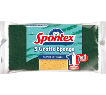 SPONTEX Eponges grattantes 3 éponges