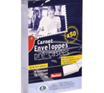 AUCHAN Enveloppes détachables 114 x 162 mm