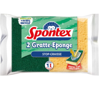 SPONTEX Éponges grattantes STOP-GRAISSE x2