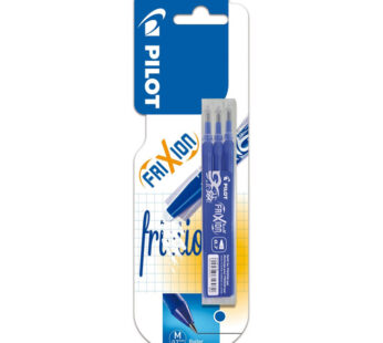 PILOT Frixion – Recharge stylo gel effaçable pointe moyenne x3