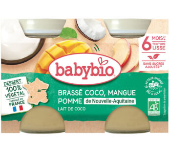 BABYBIO – Brassé coco, mangue et ananas 2 x 20 cl