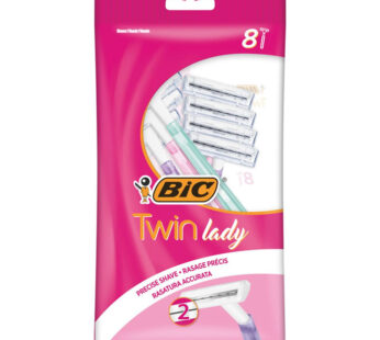 BIC Twin Lady – Rasoir jetable 2 lames 8 rasoirs