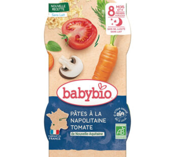 BABYBIO Bonne Nuit – Pâtes à la napolitaine 2×200 g