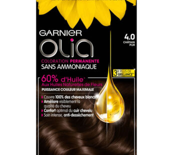 GARNIER Olia – Coloration permanente châtain pur 4.0