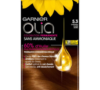 GARNIER Olia – Coloration permanente châtain clair doré 5.3