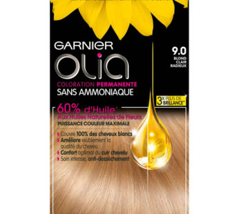 GARNIER Olia – Coloration permanente blond clair radieux 9.0