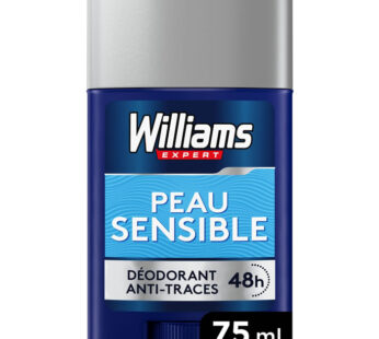 WILLIAMS Expert – Déodorant bille anti-traces blanches 48h 75 ml