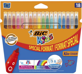 BIC Kids – Feutres de coloriage pointe moyenne x18