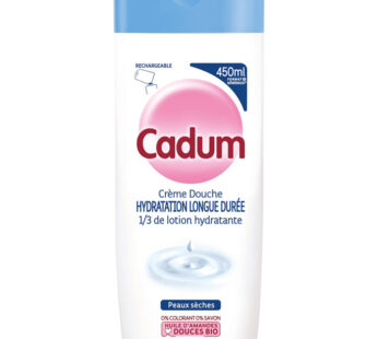 CADUM Hydratation – Crème douche à l&rsquo;huile d&rsquo;amande douce 450 ml
