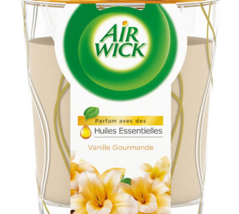 AIR WICK Bougie parfumée aux huiles essentielles de vanille