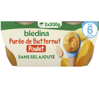 BLEDINA Mes Moulinés – Potiron et poulet dès 6 mois 2 x 200 g