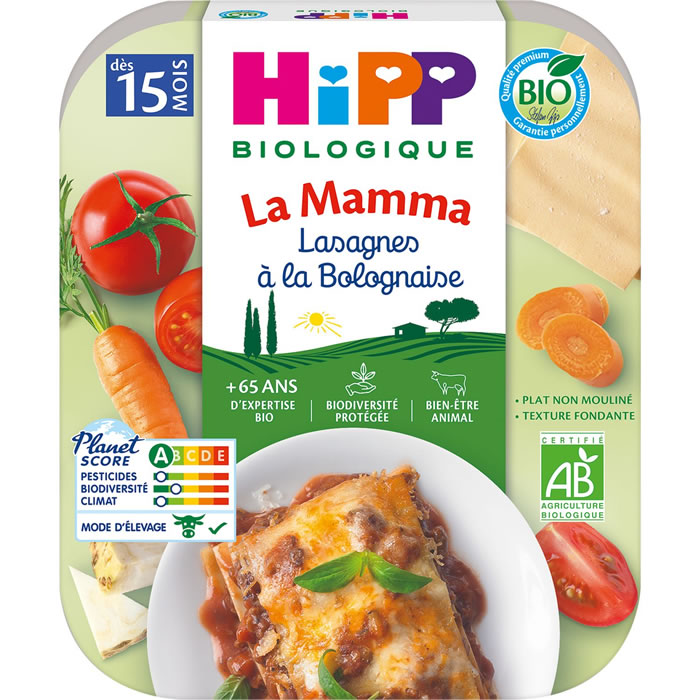 HIPP - Lasagnes à la bolognaise bio 250 g