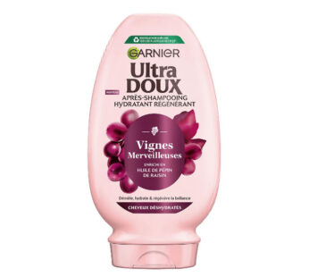 GARNIER Ultra Doux – Après-shampoing à l&rsquo;huile de pépin de raisin 200 ml