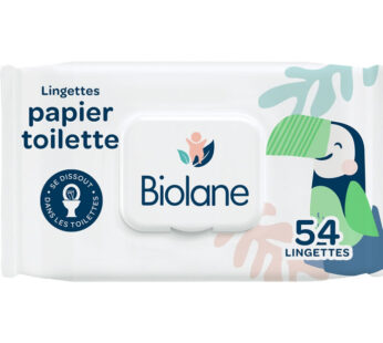BIOLANE – Lingettes papier toilette 54 lingettes