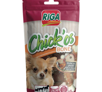 RIGA – Chick&rsquo;Os Bone filets de poulet pour chien (80 g)