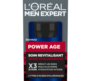 L&rsquo;OREAL Men Expert – Soin visage homme revitalisant à l&rsquo;acide hyaluronique 50 ml