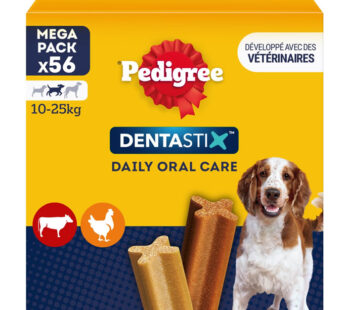PEDIGREE Dentastix Bâtonnets hygiène bucco-dentaire moyen chien Grand Format