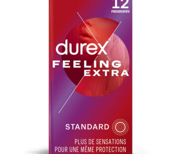 DUREX Feeling Extra Préservatifs fins lubrifiés x12