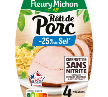 FLEURY MICHON – Rôti de porc -25% de sel sans nitrite (160 g)
