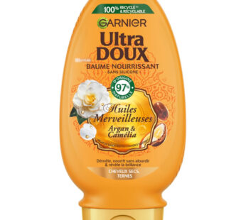 GARNIER Ultra Doux – Après-shampoing à l&rsquo;argan et camélia 250 ml