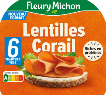 FLEURY MICHON – Tranches végétales de lentilles corail (180 g)