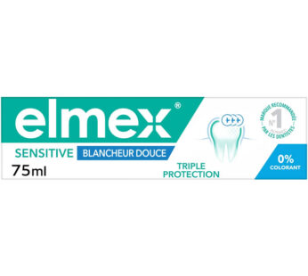 ELMEX Sensitive – Dentifrice blancheur douce 75 ml