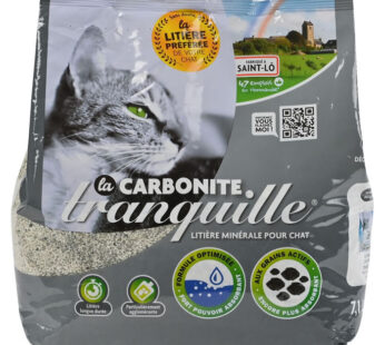 TRANQUILLE La Carbonite – Litière minérale agglomérante pour chat (7,1 L)