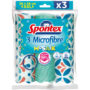 SPONTEX Mosaik Lavettes microfibres XXL 36 x 38 cm