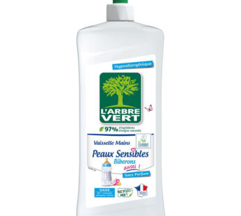 L&rsquo;ARBRE VERT Liquide vaisselle pour peaux sensibles 750 ml