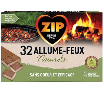 ZIP Allume-feux blocs naturel sans odeur