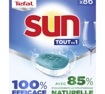SUN Tablettes lave-vaisselle tout en 1 86 tablettes