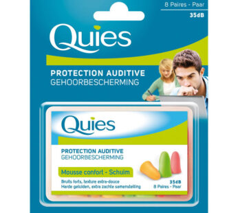 QUIES Protections auditives confort en mousse x8 paires