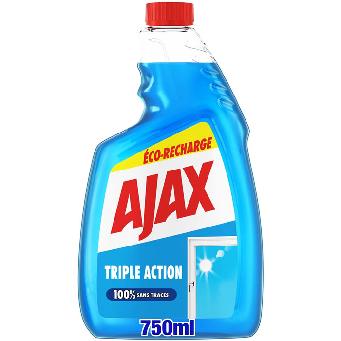 AJAX Recharge nettoyant vitres triple action