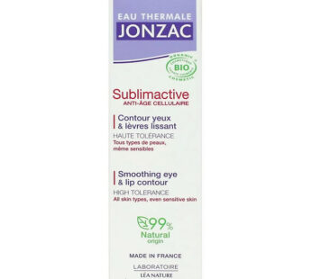 EAU THERMALE JONZAC Sublimactive Contour des yeux et lèvres lissants bio 15 ml