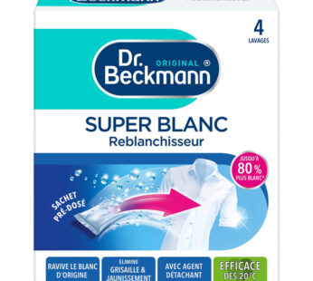 DR.BECKMAN Super blanc reblanchisseur x4 sachets