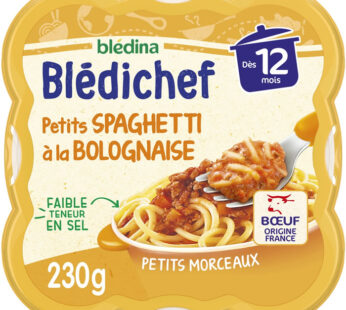 BLEDINA Blédichef – Spaghetti à la bolognaise 230 g