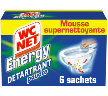 WC NET Energy Poudre nettoyante WC détartrant – 6 sachets
