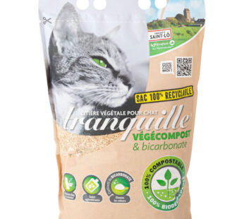 TRANQUILLE Litière végétale agglomérante compostable pour chat