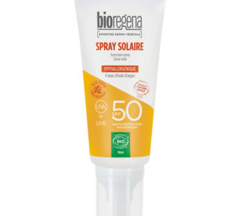 BIOREGENA – Spray protection solaire SPF50 hypoallergénique bio 90 ml