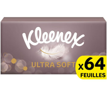 KLEENEX Ultra Soft Mouchoirs boîte doux et soyeux x64