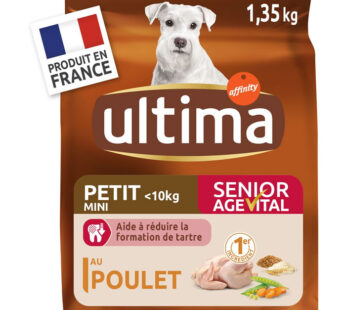 ULTIMA Croquettes pour chien senior petit au poulet