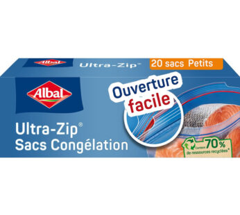 ALBAL Sacs de congélation zip 1 L