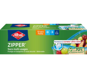 ALBAL Sacs multi-usages zip (12 sacs 1L)